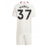 Manchester United Kobbie Mainoo #37 Replica Third Minikit 2023-24 Short Sleeve (+ pants)